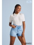 Blusa Polo Feminina em Algodão